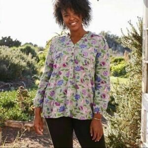 Matilda Jane Thinking Out Loud Long Sleeve Top Size Medium